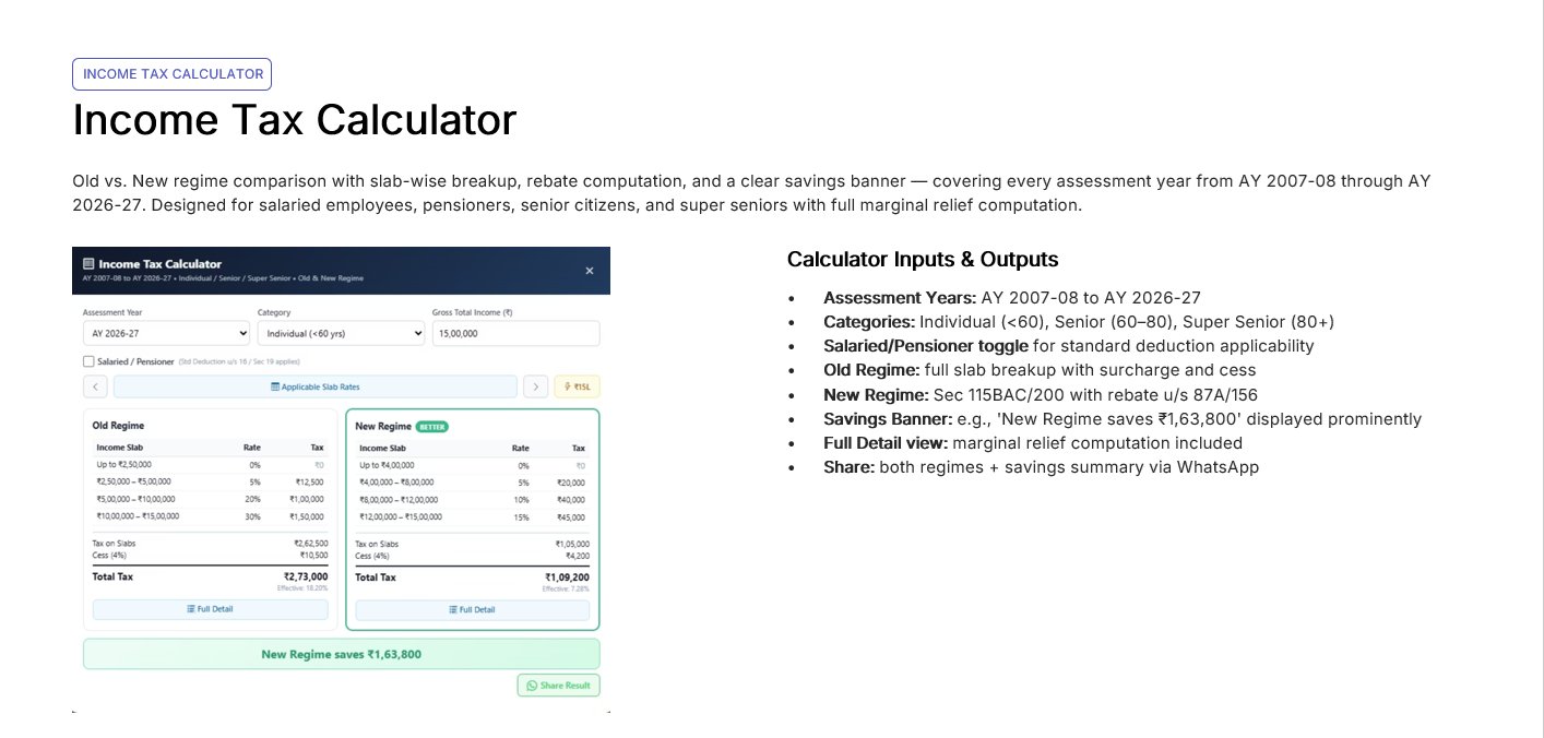 Webtel Master MITR - Master Income Tax Reckoner | Webtel Electrosoft Ltd.